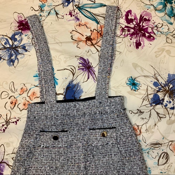 Zara Tweed Skirt with Suspenders - Picture 3 of 14